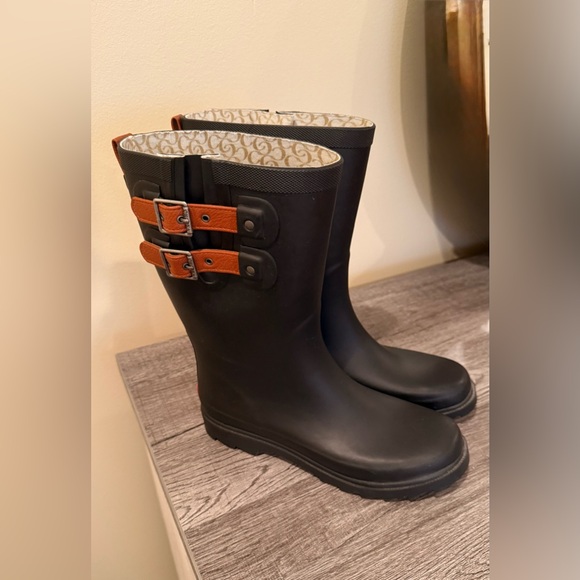 Chooka Premium Rainwear with Dual Strap Size 9 Black Waterproof - Picture 13 of 15